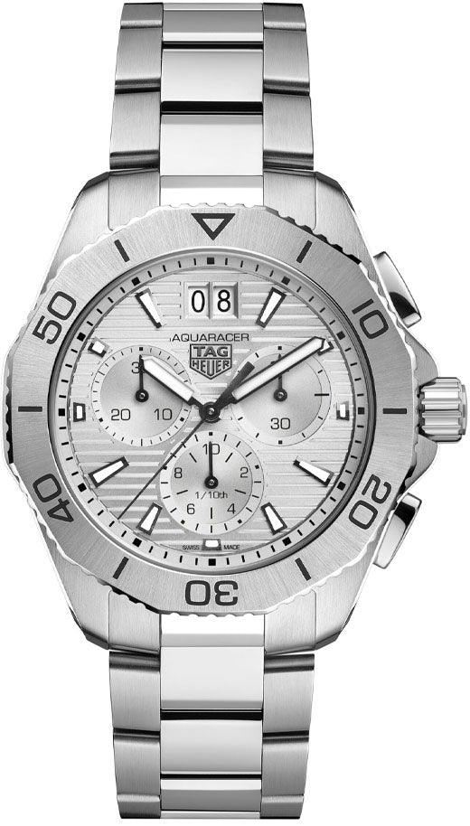  Shop Authentic Tag Heuer Aquaracer Professional 200 Date White Dial Silver Steel Strap Watch for Men - CBP1111.BA0627 - Luxxuri