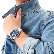  Shop Authentic Tag Heuer Aquaracer Calibre 5 Blue Dial Silver Steel Strap Watch for Men - WAY201B.BA0927 - Luxxuri