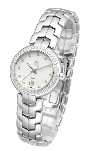  Shop Authentic Tag Heuer Link Diamonds Silver Dial Silver Steel Strap Watch for Women - WAT1414.BA0954 - Luxxuri