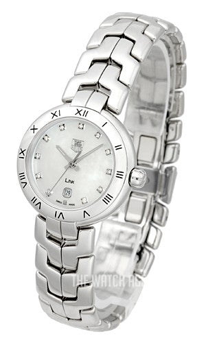  Shop Authentic Tag Heuer Link Diamonds Mother of Pearl Dial Silver Steel Strap Watch for Women -  WAT1417.BA0954 - Luxxuri