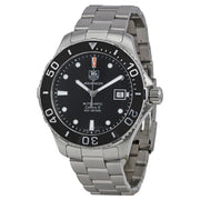  Shop Authentic Tag Heuer Aquaracer Automatic Caliber 5 Black Dial Silver Steel Strap Watch for Men - WAN2110.BA0822 - Luxxuri