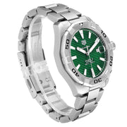  Shop Authentic Tag Heuer Aquaracer Calibre 5 Automatic Green Dial Silver Steel Strap Watch for Men - WAY2015.BA0927 - Luxxuri