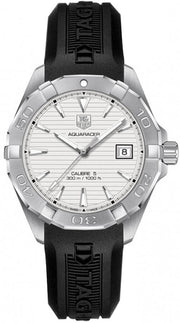  Shop Authentic Tag Heuer Aquaracer Caliber 5 White Dial Black Rubber Strap Watch for Men - WAY2111.FT8021 - Luxxuri