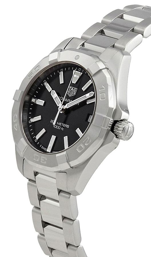  Shop Authentic Tag Heuer Aquaracer Black Dial Silver Steel Strap Watch for Women - WBD1310.BA0740 - Luxxuri