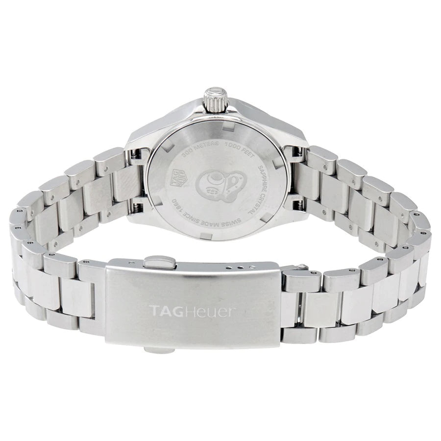  Shop Authentic Tag Heuer Aquaracer Quartz Black Dial Silver Steel Strap Watch for Women - WBD1410.BA0741 - Luxxuri