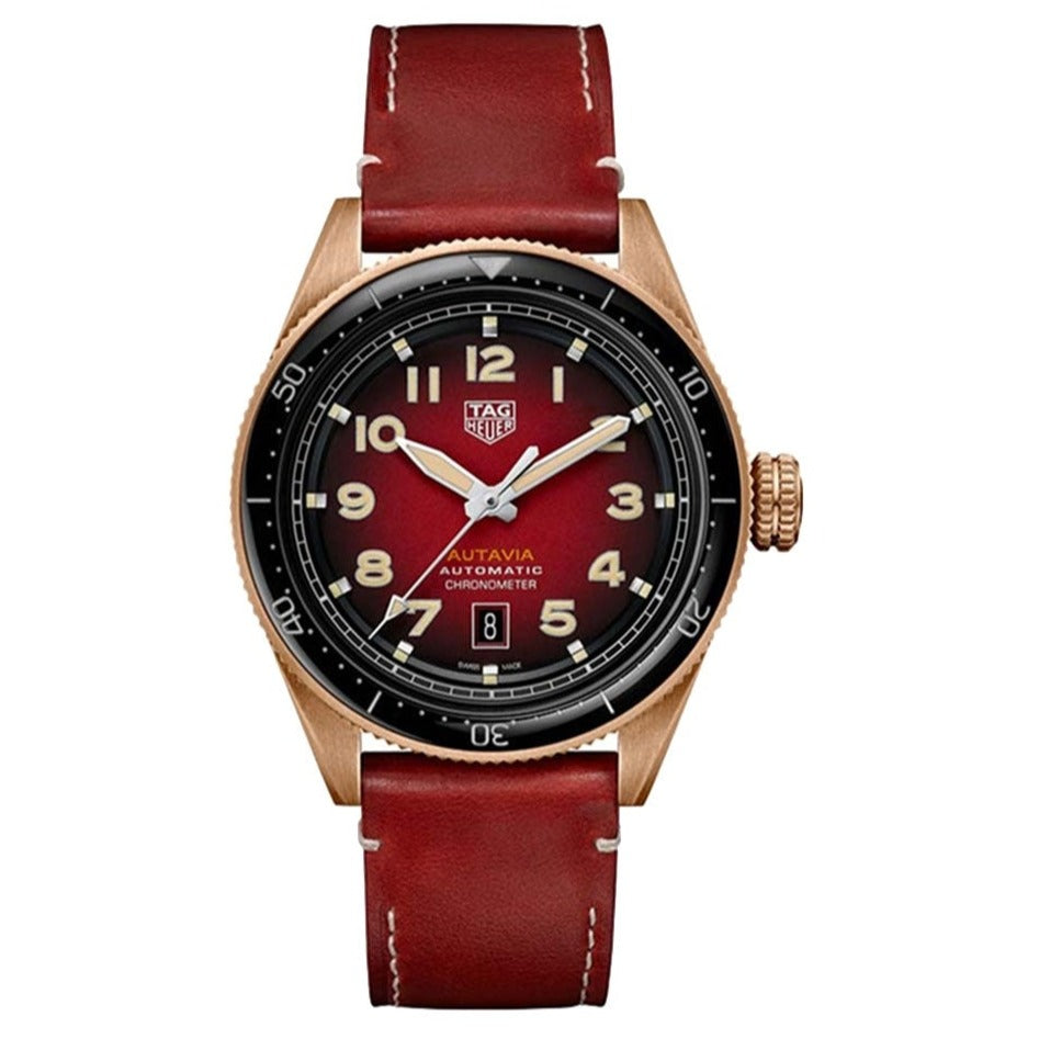  Shop Authentic Tag Heuer Autavia Maroon Dial Watch for Men - WBE5193.FC8300 - Luxxuri