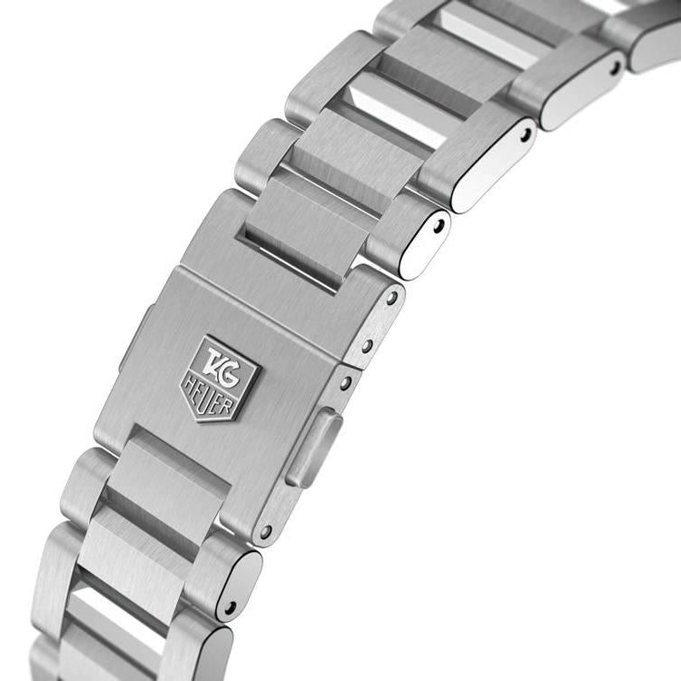  Shop Authentic Tag Heuer Carrera Calibre 5 Automatic Black Dial Silver Steel Strap Watch for Men - WAR201C.BA0723 - Luxxuri