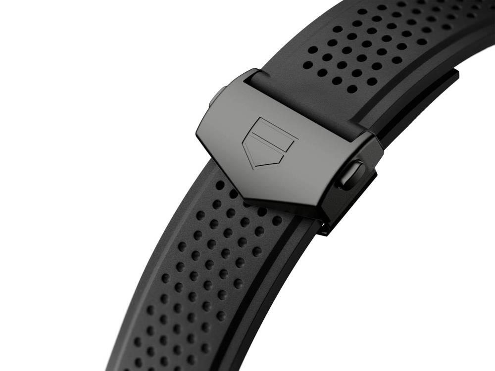  Shop Authentic Tag Heuer Carrera Automatic Chronograph Black Dial Black Rubber Strap Watch for Men - CBG2A90.FT6173 - Luxxuri