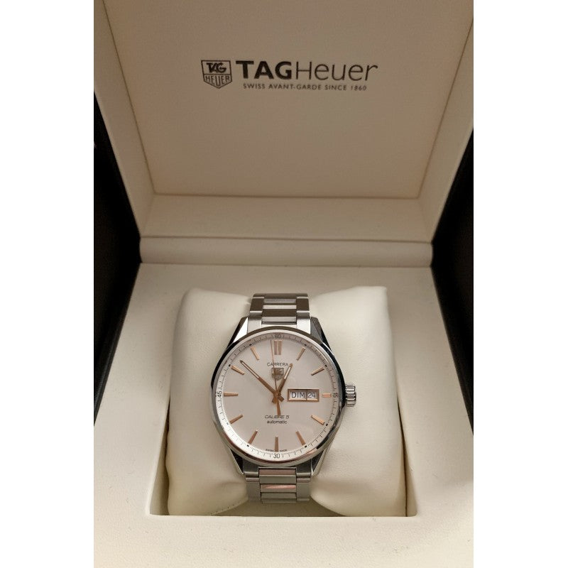 Shop Authentic Tag Heuer Carrera White Dial Watch for Men - WAR201D.BA0723 - Luxxuri