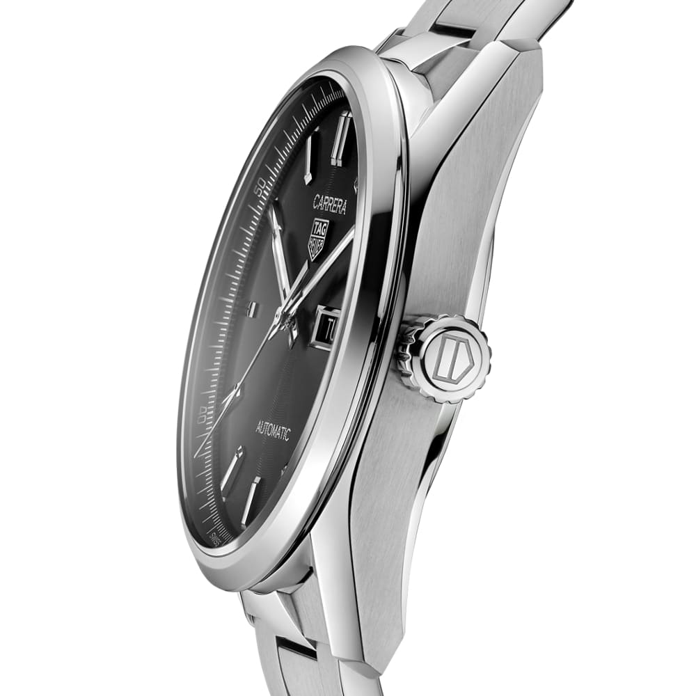  Shop Authentic Tag Heuer Carrera Day Date Automatic Black Dial Silver Steel Strap Watch for Men - WBN2010.BA0640 - Luxxuri