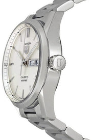 Shop Authentic Tag Heuer Carrera Calibre 5 Automatic White Dial Silver Steel Strap Watch for Men - WAR201B.BA0723 - Luxxuri