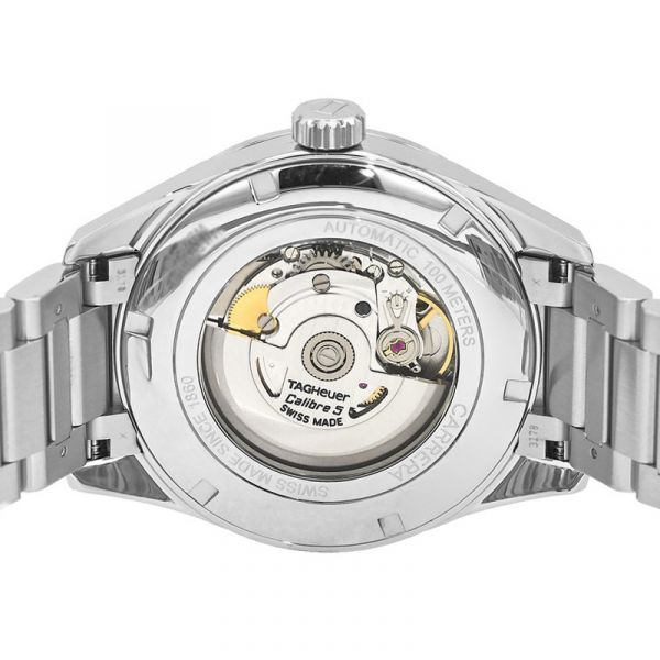  Shop Authentic Tag Heuer Carrera Calibre 5 White Dial Silver Steel Strap Watch for Men - WAR201D.BA0723 - Luxxuri