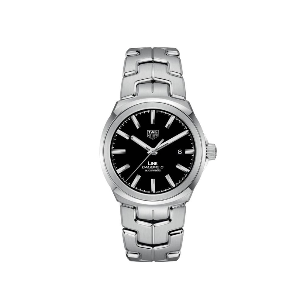  Shop Authentic Tag Heuer Link Quartz Black Dial Silver Steel Strap Watch for Women - WBC2110.BA0603 - Luxxuri