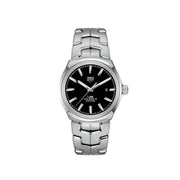  Shop Authentic Tag Heuer Link Quartz Black Dial Silver Steel Strap Watch for Women - WBC2110.BA0603 - Luxxuri