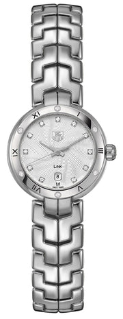  Shop Authentic Tag Heuer Link Diamonds Silver Dial Silver Steel Strap Watch for Women - WAT1413.BA0954 - Luxxuri