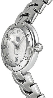  Shop Authentic Tag Heuer Link Diamonds Silver Dial Silver Steel Strap Watch for Women - WAT1413.BA0954 - Luxxuri