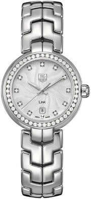  Shop Authentic Tag Heuer Link Diamonds Silver Dial Silver Steel Strap Watch for Women - WAT1414.BA0954 - Luxxuri