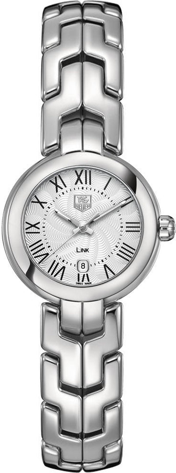  Shop Authentic Tag Heuer Link Roman Numeral Silver Dial Silver Steel Strap Watch for Women - WAT1416.BA0954 - Luxxuri