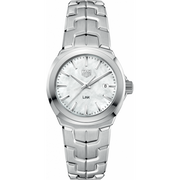  Shop Authentic Tag Heuer Link Quartz Mother of Pearl Dial Silver Steel Strap Watch for Women - WBC1310.BA0600 - Luxxuri