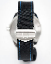  Shop Authentic Tag Heuer Aquaracer Calibre 5 Automatic Black Dial Black Nylon Strap Watch for Men - WAY201C.FC6395 - Luxxuri