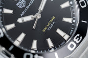  Shop Authentic Tag Heuer Aquaracer Quartz Black Dial Silver Steel Strap Watch for Men - WAY101A.BA0746 - Luxxuri