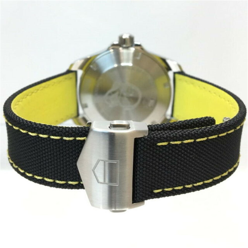  Shop Authentic Tag Heuer Aquaracer Calibre 5 Automatic Black Dial Black Nylon Strap Watch for Men - WAY211A.FC6362 - Luxxuri