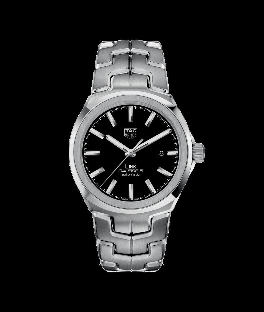  Shop Authentic Tag Heuer Link Quartz Black Dial Silver Steel Strap Watch for Women - WBC2110.BA0603 - Luxxuri