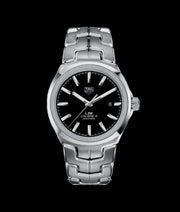  Shop Authentic Tag Heuer Link Quartz Black Dial Silver Steel Strap Watch for Women - WBC2110.BA0603 - Luxxuri