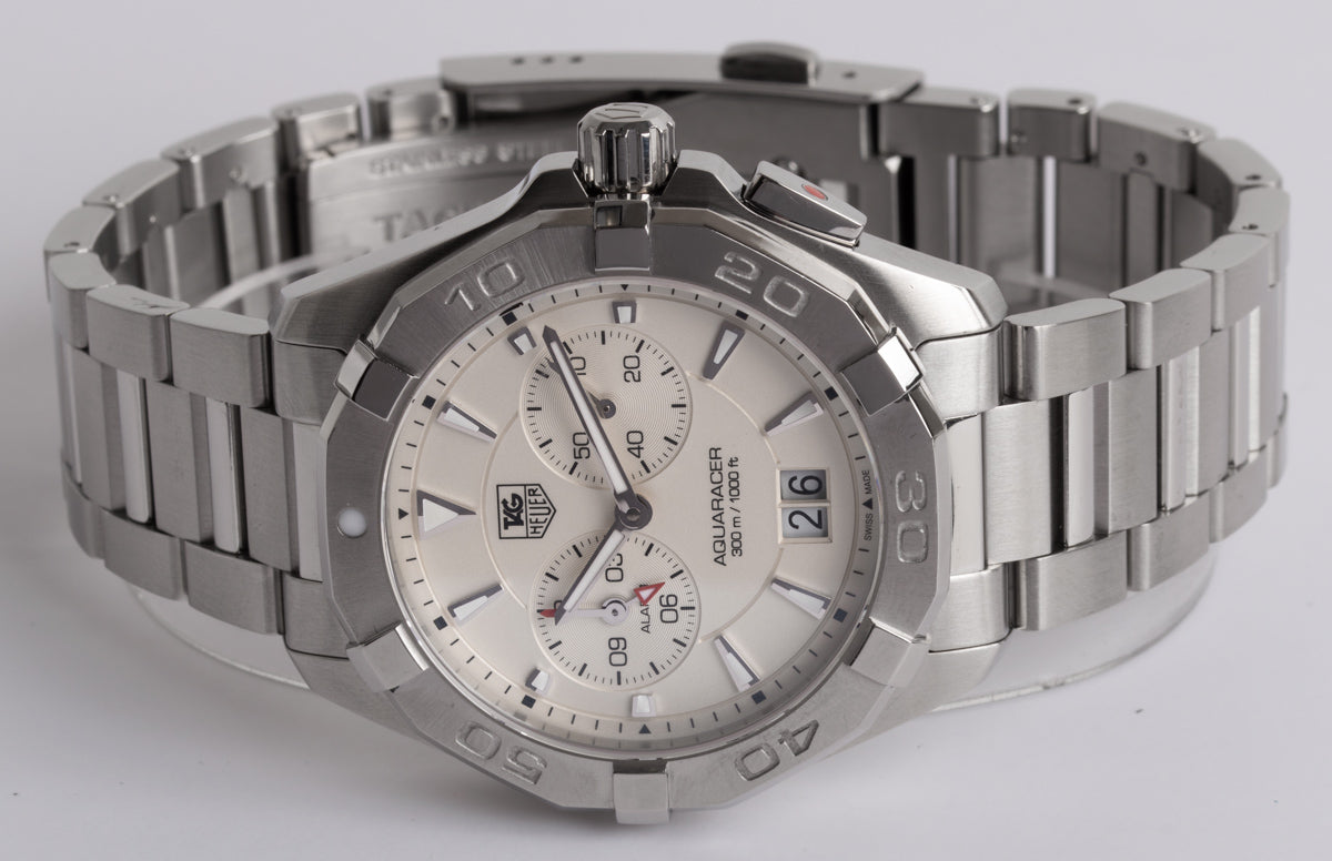  Shop Authentic Tag Heuer Aquaracer White Dial Watch for Men - WAY111Y.BA0928 - Luxxuri