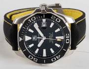  Shop Authentic Tag Heuer Aquaracer Calibre 5 Automatic Black Dial Black Nylon Strap Watch for Men - WAY211A.FC6362 - Luxxuri