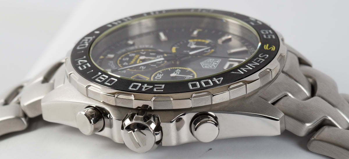  Shop Authentic Tag Heuer Formula 1 Ayrton Senna Special Edition Grey Dial Silver Steel Strap Watch for Men - CAZ101AF.BA0637 - Luxxuri