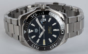  Shop Authentic Tag Heuer Aquaracer Black Dial Silver Steel Strap Strap Watch for Men - WAY201A.BA0927 - Luxxuri