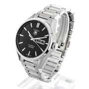  Shop Authentic Tag Heuer Carrera Calibre 5 Automatic Black Dial Silver Steel Strap Watch for Men - WAR201A.BA0723 - Luxxuri
