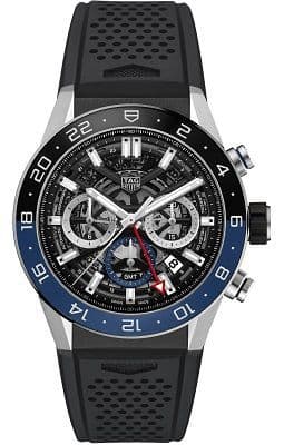  Shop Authentic Tag Heuer Carrera Automatic Chronograph Steel & Ceramic Black Dial Black Rubber Strap Watch for Men - CBG2A1Z.FT6157 - Luxxuri