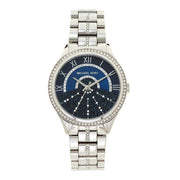  Shop Authentic Michael Kors Lauryn Blue Dial Silver Steel Strap Watch for Women - MK3720 - Luxxuri