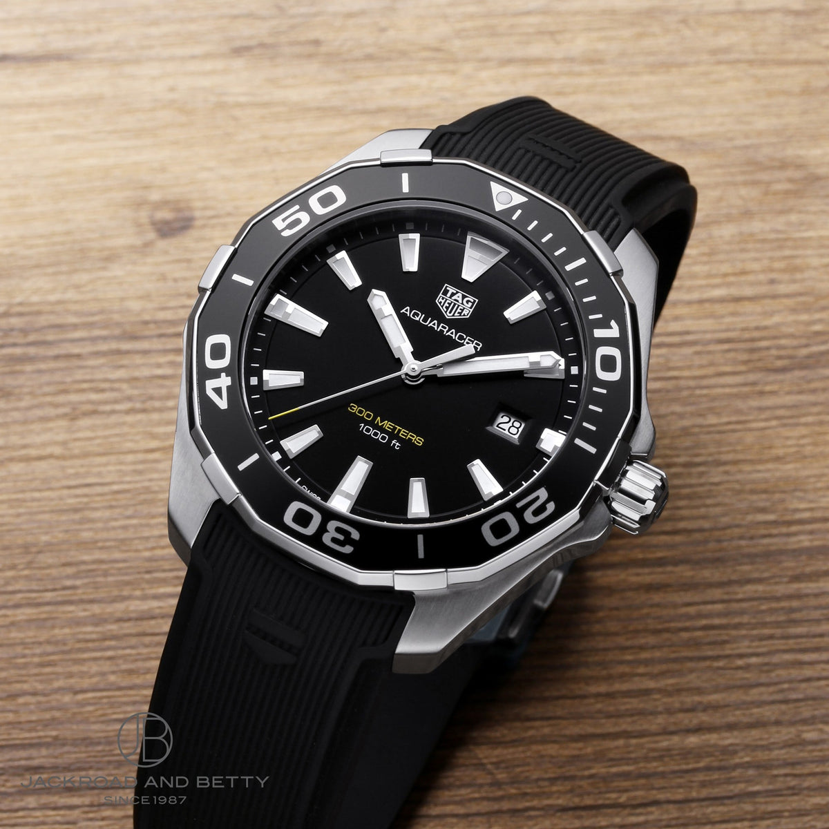  Shop Authentic Tag Heuer Aquaracer Quartz Black Dial Black Rubber Strap Watch for Men -  WAY101A.FT6141 - Luxxuri