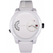  Shop Authentic Tommy Hilfiger Denim White Dial White Rubber Strap Watch for Men - 1791558 - Luxxuri