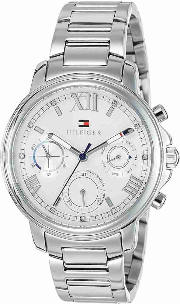  Shop Authentic Tommy Hilfiger Claudia Silver Dial Silver Steel Strap Watch for Women - 1781741 - Luxxuri