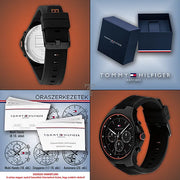  Shop Authentic Tommy Hilfiger Justin Black Dial Black Rubber Strap Watch For Men - 1792056 - Luxxuri