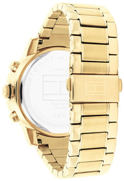  Shop Authentic Tommy Hilfiger Troy Chronograph Black Dial Gold Steel Strap Watch For Men - 1792109 - Luxxuri