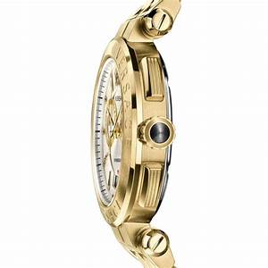  Shop Authentic Versace V Racer Chronograph White Dial Gold Steel Strap Watch for Men - VBR060017 - Luxxuri