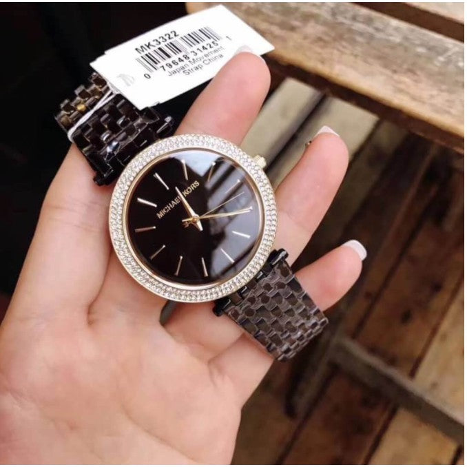  Shop Authentic Michael Kors Darci Black Dial Black Steel Strap Watch for Women - MK3322 - Luxxuri