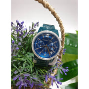  Shop Authentic Michael Kors Bradshaw Chronograph Blue Dial Blue Steel Strap Watch For Men - MK6722 - Luxxuri