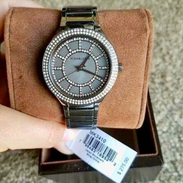  Shop Authentic Michael Kors Kerry Gunmetal Dial Steel Strap Watch for Women - MK3410 - Luxxuri