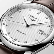  Shop Authentic Longines Master Collection Automatic 40mm White Dial Brown Leather Strap Watch for Men - L2.793.4.77.3 - Luxxuri