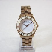  Shop Authentic Marc Jacobs Blade White Dial Gold Steel Strap Watch for Women - MBM3075 - Luxxuri