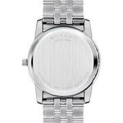  Shop Authentic Movado Museum Diamonds Black Dial Silver Steel Strap Watch For Men - 606878 - Luxxuri