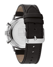  Shop Authentic Tommy Hilfiger Legend Chronograph Black Dial Black Leather Strap Watch For Men - 1710565 - Luxxuri
