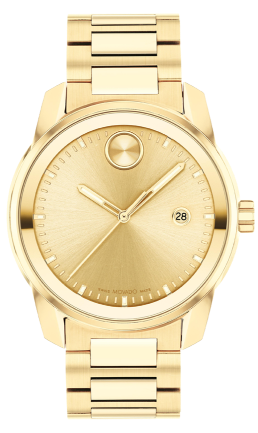  Shop Authentic Movado Bold Verso Gold Dial Gold Steel Strap Watch for Men - 3600861 - Luxxuri