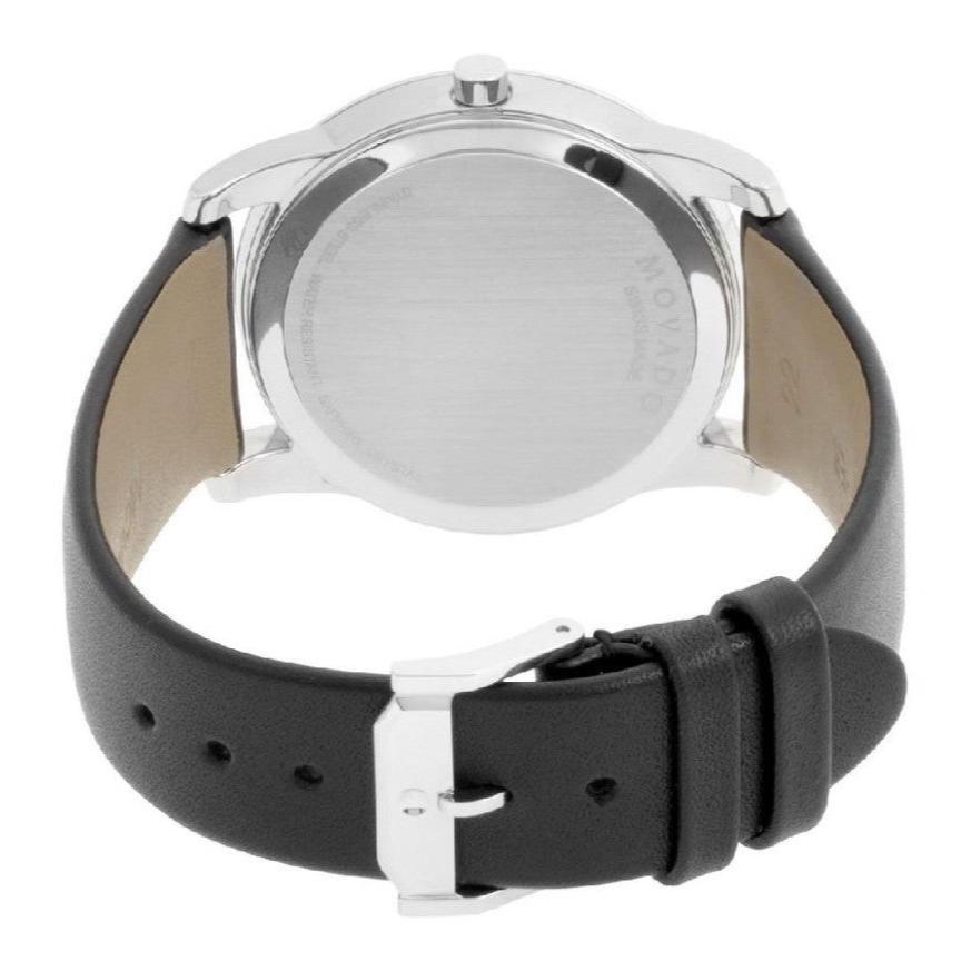  Shop Authentic Movado Museum Classic Blue Dial Black Leather Strap Watch for Men - 606610 - Luxxuri